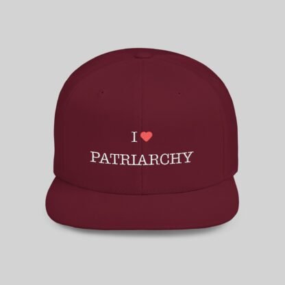 I ❤️ Patriarchy Snapback Hat dark - Image 13