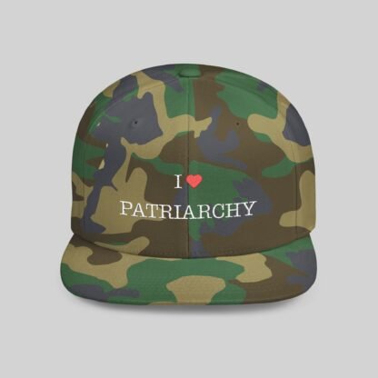 I ❤️ Patriarchy Snapback Hat dark - Image 4