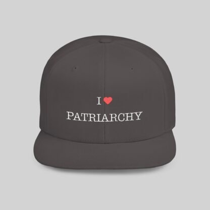 I ❤️ Patriarchy Snapback Hat dark - Image 10
