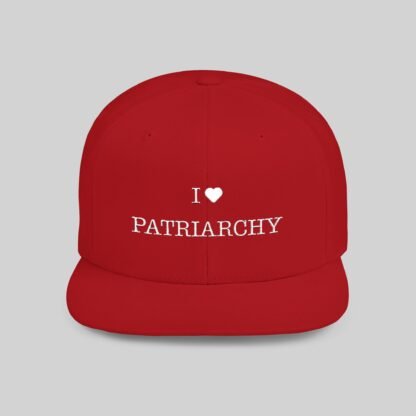 I ❤️ Patriarchy Snapback Hat Red