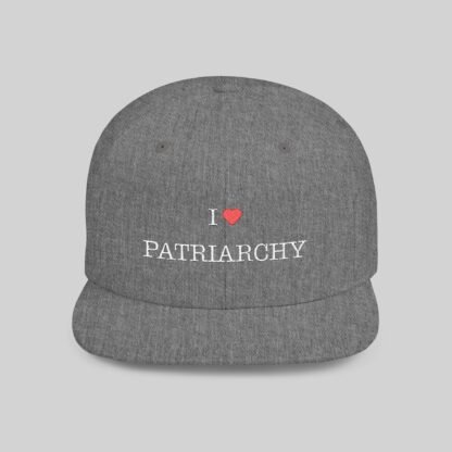 I ❤️ Patriarchy Snapback Hat dark