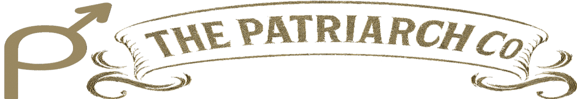 logo The Patriarch in manly letters